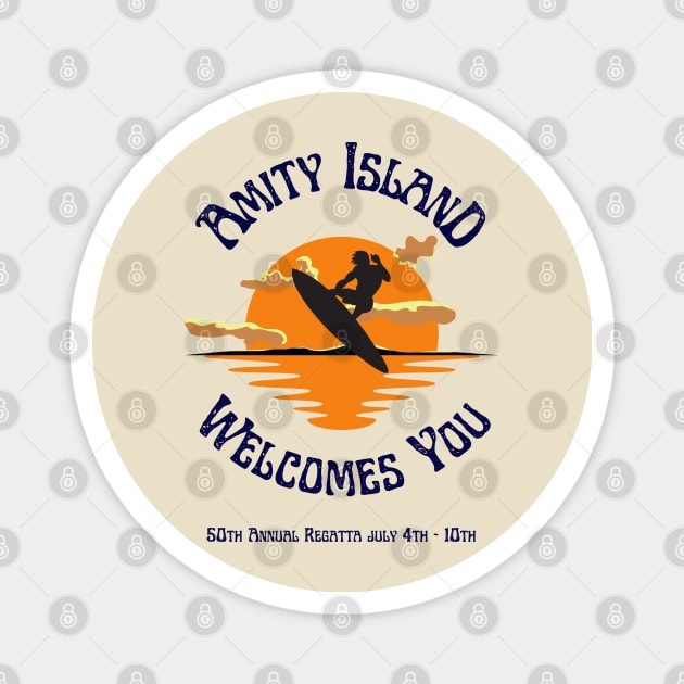Amity Island 50th Annual Regatta Magnet by Teessential